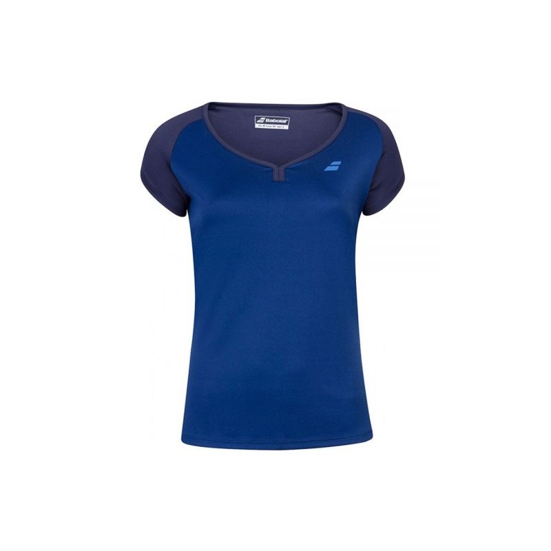 Camiseta Babolat Play Cap Sleeve top azul