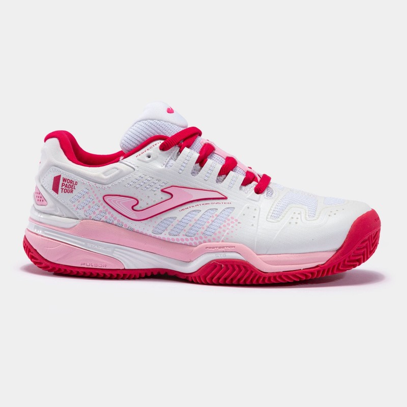 SLAM 22 CLAY JUNIOR BLANCO FUCSIA