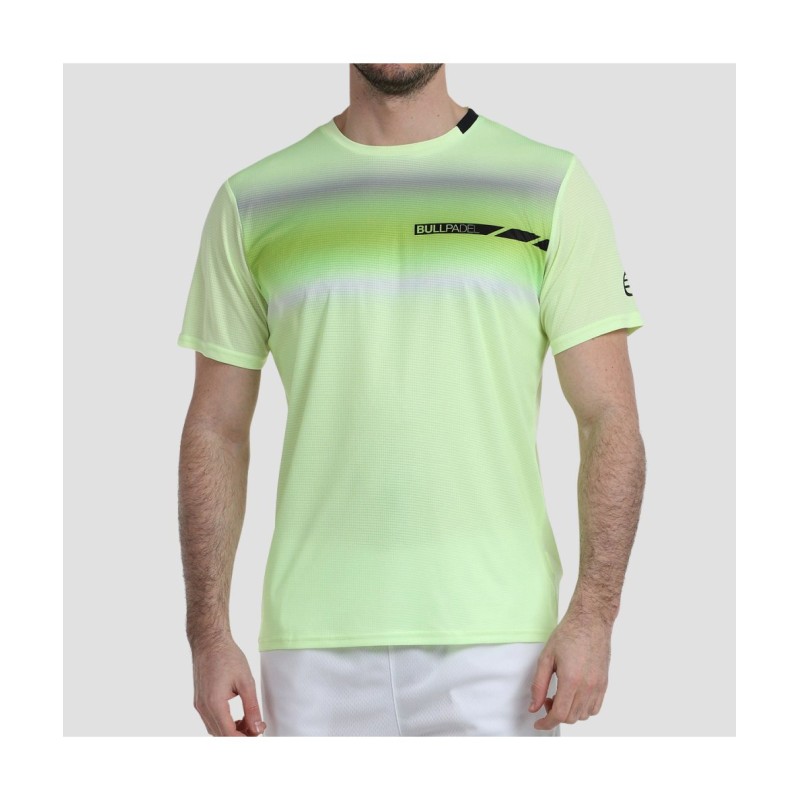 Camiseta Bullpadel Lacar Amarillo Flúor