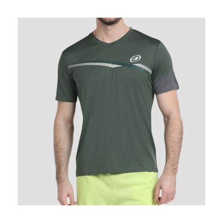 Camiseta Bullpadel Letra Verde Oliva