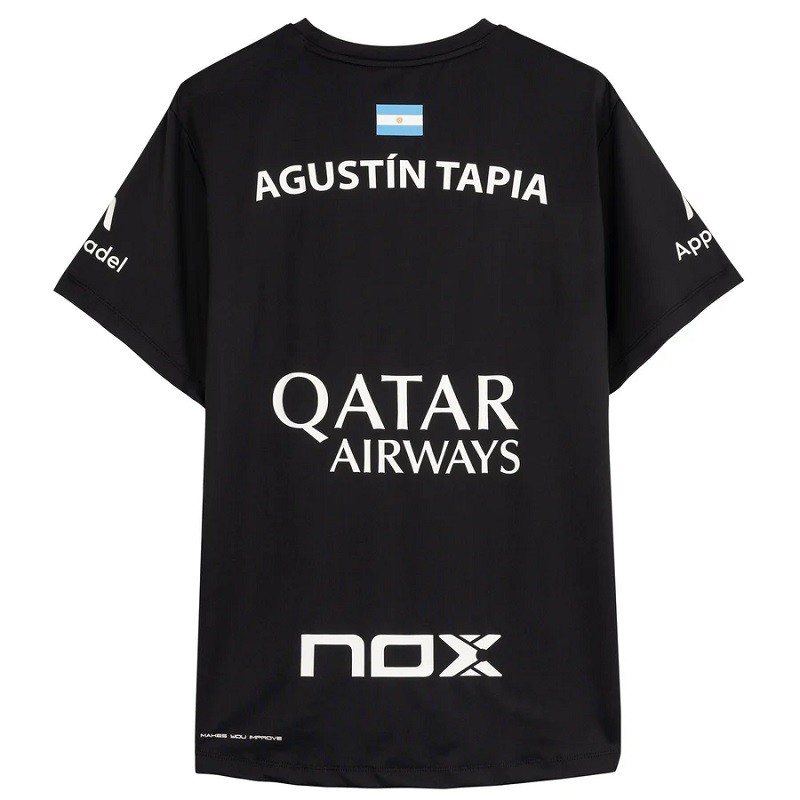 Camiseta Nox AT10 Agustín Tapia Negro