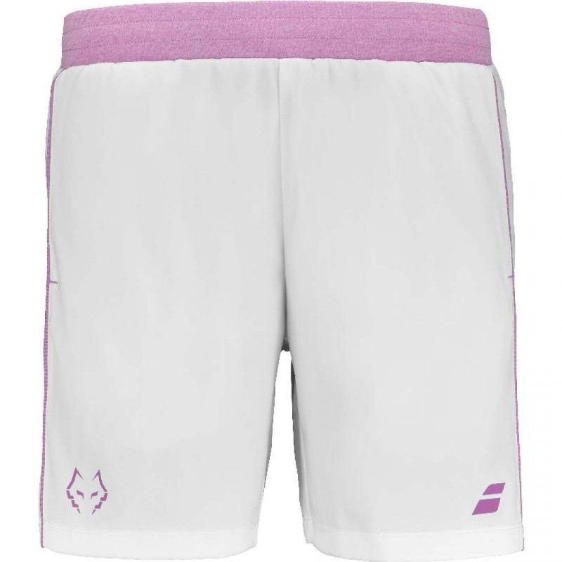 Short Babolat Lebrón Blanco/Rosa