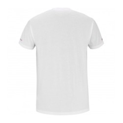 Camiseta Babolat Lebrón Algodón Blanco/Rosa