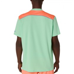 Camiseta Asics Court SS Menthol/Vivid Coral