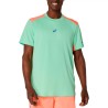 Camiseta Asics Court SS Menthol/Vivid Coral